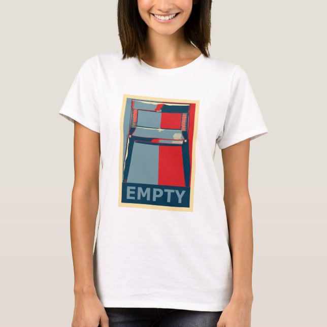 Camiseta Cadeira Obama invisível PoliticalSatire de (Frente)