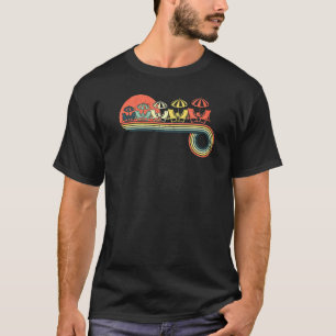 Camiseta Cadeires de praia Guarda-chuva retrorretrorvintage