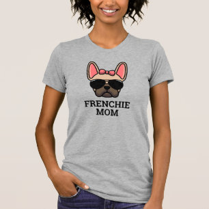 Camiseta Cadela Bulldog Francês Fêmea Fawn Claro Mãe de Fre