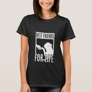 Camiseta Cadela Bulldog Francês Melhores Amigos Para a Vida