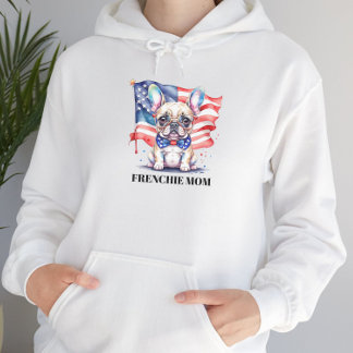 Camiseta Cadela francesa patriótica mãe frenchie