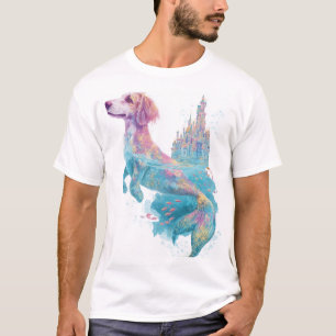 Camiseta Cadela Sereia � Cachorro Fantasia Subaquática