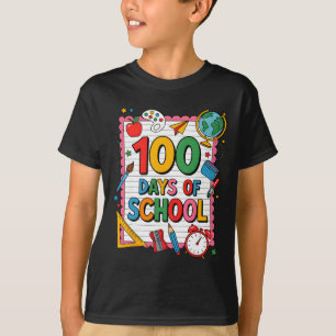 Camiseta Caderno de 100 dias de escola 100º dia de escola E