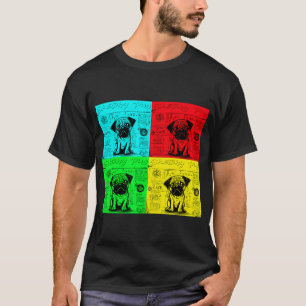 Camiseta Caderno de Desenhos Pug 5 POP ART