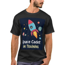 Cadete Espacial na Formação de Camiseta-T