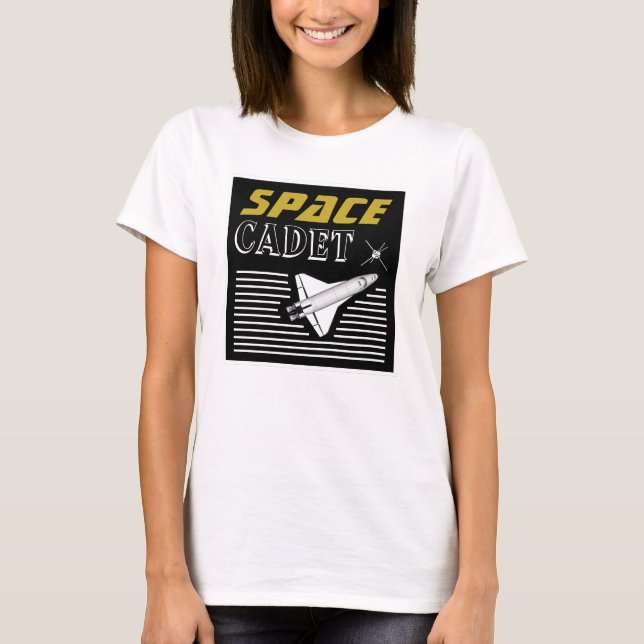 Camiseta Cadete espacial, nave espacial (Frente)