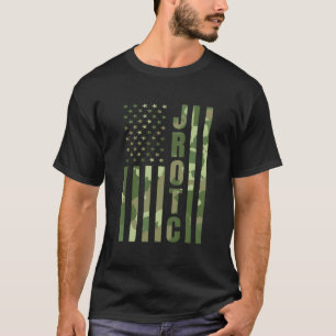 Camiseta Cadete Jrotc Estados Unidos Junior Rotc Camuflagem