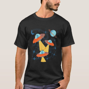 Camiseta Cadetes Espaciais da Era Atômica Gatos em Molho Vo