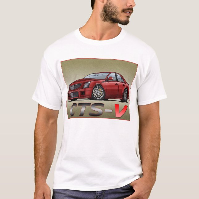 Camiseta Cadillac CTS_V (Frente)