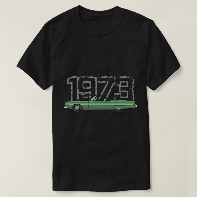 Camiseta Cadillac Eldorado verde 73 (Frente do Design)