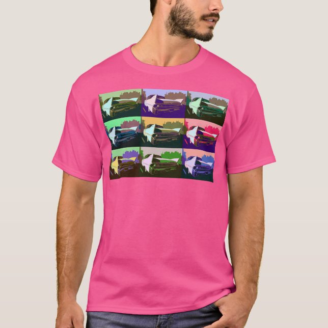 Camiseta Cadillac No Estilo De Warhol (Frente)