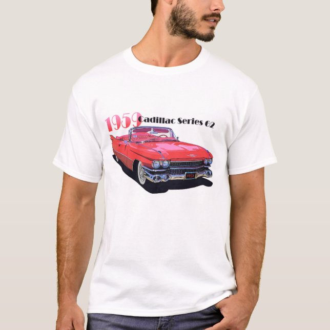 Camiseta Cadillac vermelho série 62 (Frente)
