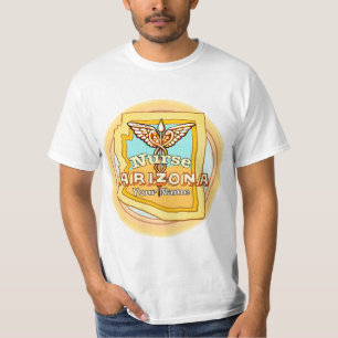 Camiseta Caduceu de Enfermeira do Arizona