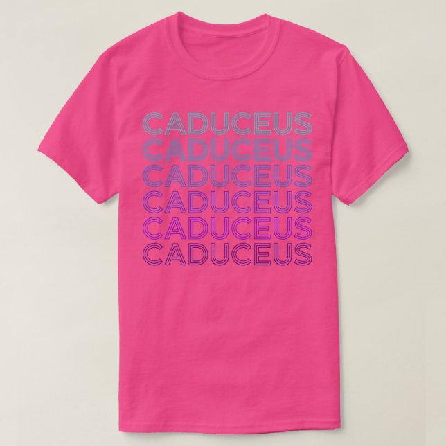 Camiseta Caduceus Alchemy Alchemy Retro (Frente do Design)