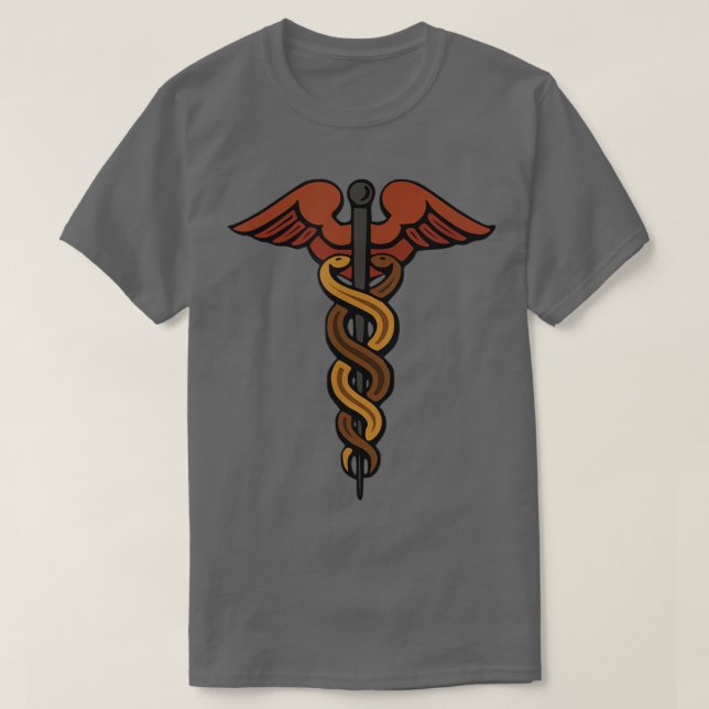 Camiseta Caduceus Hermes T Filho de Zeus Deus Mitologia Gre (Frente do Design)