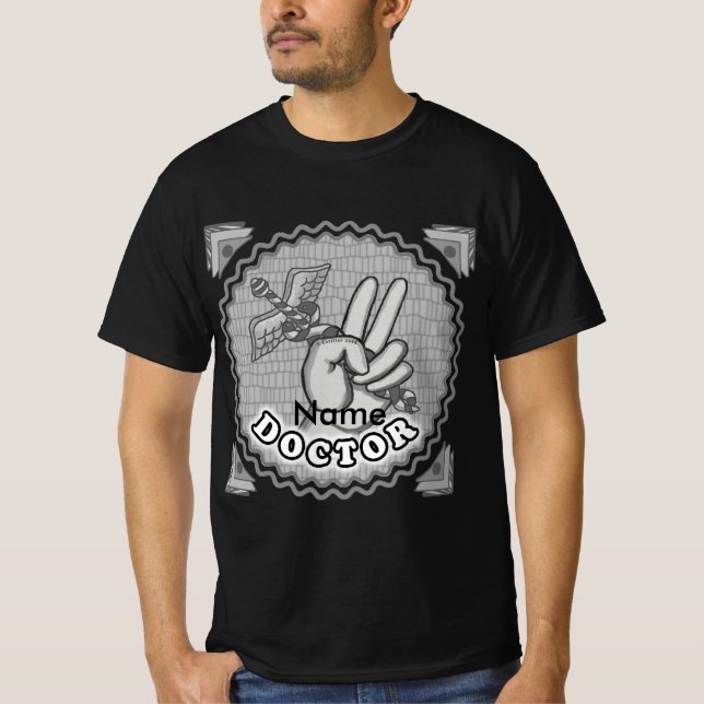Camiseta Caduceus peace doctor  (Frente)