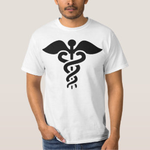 Camiseta Caduceus preto do impressão