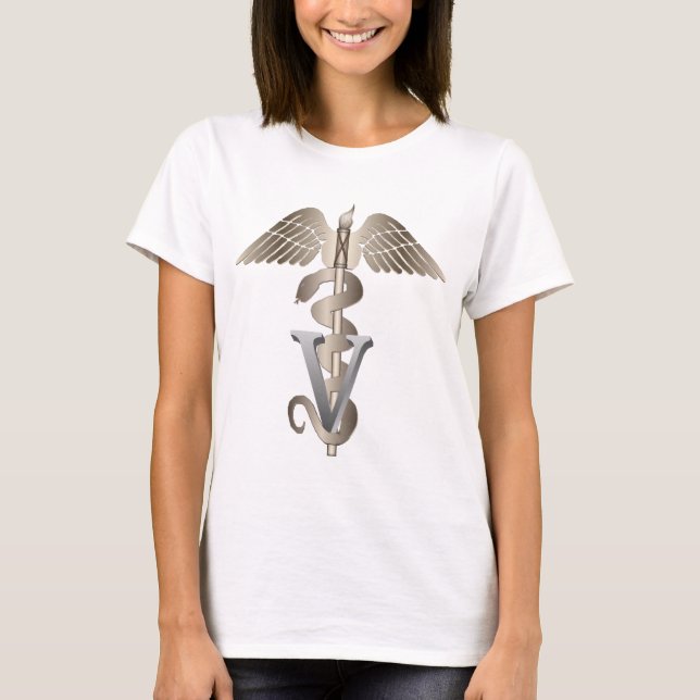 Camiseta Caduceus veterinário (Frente)