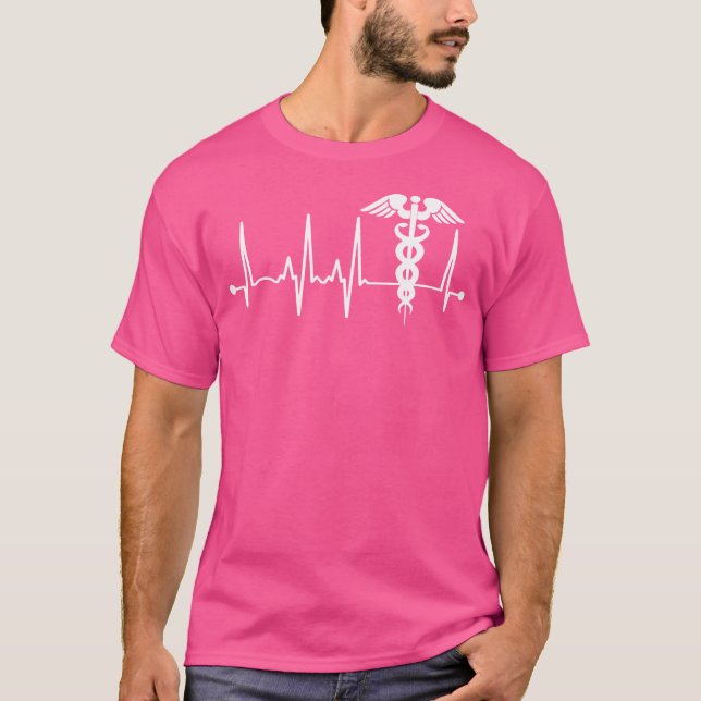 Camiseta Caduco Cardíaco Para Mulheres Enfermeiro Médico D (Frente)