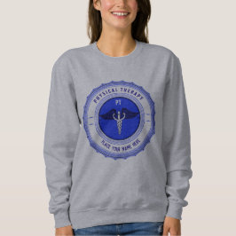 Camiseta Caduco de Terapia Física Azul Personalizado