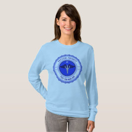 Camiseta Caduco de Terapia Física Azul Personalizado