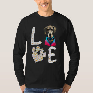 Camiseta Cães 365 Adoram Grande Cão-Dane Salvamento de Pet