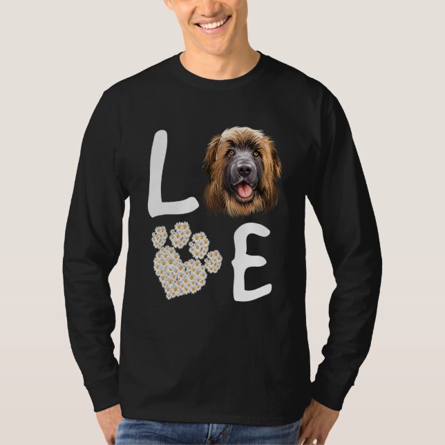 Camiseta Cães 365 Amar o Socorro de Pet Leonberger (Frente)
