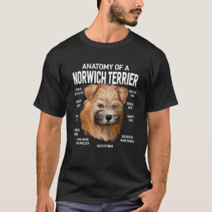 Camiseta Cães 365 Anatomia De Um Nórdico Terrier Cão Funny