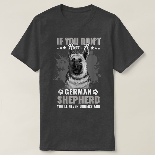 Camiseta Cães 365 Cachorros German shepherd Que Nunca Irá S (Frente do Design)