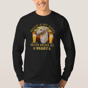 Camiseta Cães 365 Cães De Cerveja E Borzoi Nunca Quebraram 