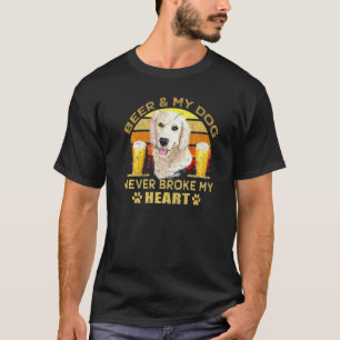 Camiseta Cães 365 Cerveja & Golden Retriever Nunca Parti M