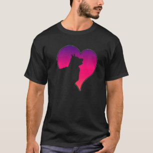 Camiseta Cães 365 Corgi Cachorro Coração Rosa Amor Para Mul