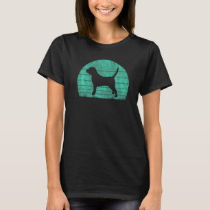 Camiseta Cães 365 Estilo de Vintagem do Cão-Beagle Retro