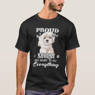 Camiseta Cães 365 Orgulhosos Cachorros Malteses Puppy Mãe P
