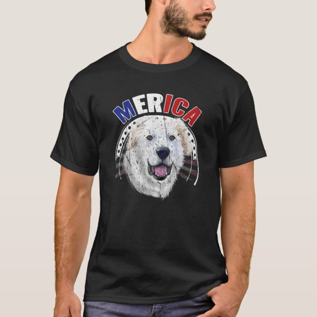 Camiseta Cães 365 Pirenéus Excelentes de Merica Cão - Bande (Frente)