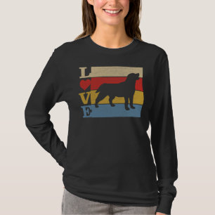 Camiseta Cães 365 Retro Love Labrador Retriever Dog Vintage