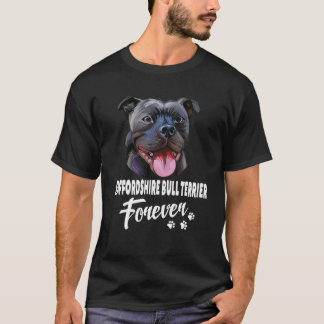 Camiseta Cães 365 Staffordshire Bull Terrier Forever Cute D
