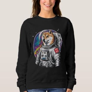 Camiseta Cães A Lua Shiba Inu Astronauta Space Dogecoin G