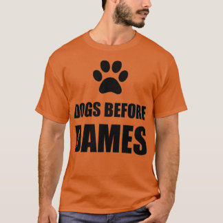 Camiseta Cães Antes De Dames Engraçados