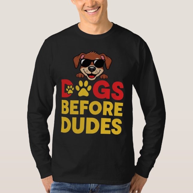 Camiseta Cães Antes dos Caras (Frente)