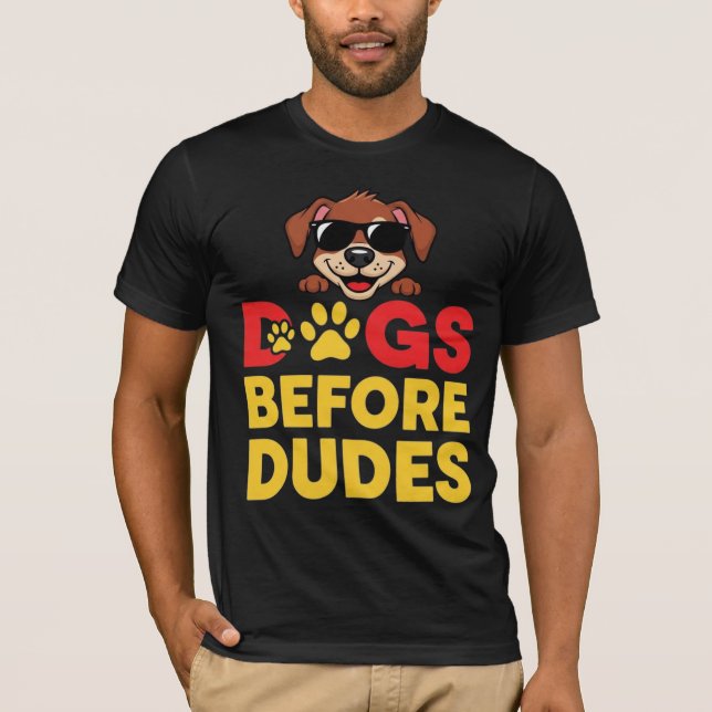 Camiseta Cães Antes dos Caras (Frente)