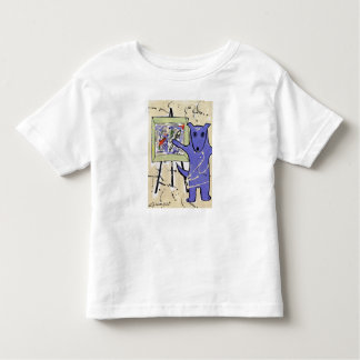 Camiseta "Cães azuis como série dos artistas" pelo artista