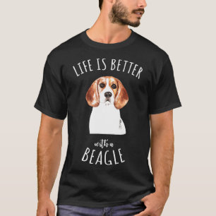 Camiseta Cães Beagle É Melhor Chá Para Homens Mulheres Cria