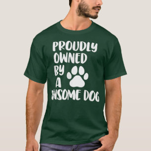 Camiseta Cães bonito dizendo dono de cão orgulhoso