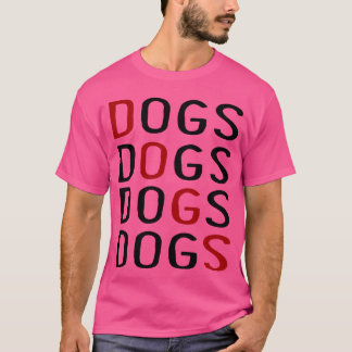 Camiseta Cães Cães Cães Cães Retro Amigo