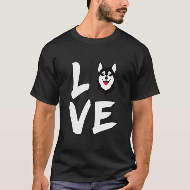 Camiseta Cães Cães Siberian Husky Dog (Frente)