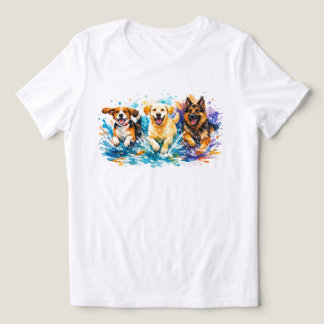 Camiseta Cães Chapinhando