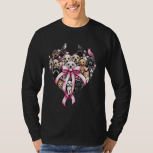 Camiseta Cães Colchetes Arcos Salvamento Animal Adotar Cães