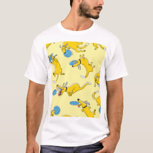 Camiseta Cães com atividade: padrão desportivo de frisbeije