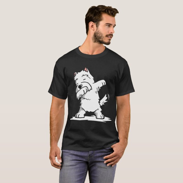 Camiseta Cães com Dabbing (Frente Completa)